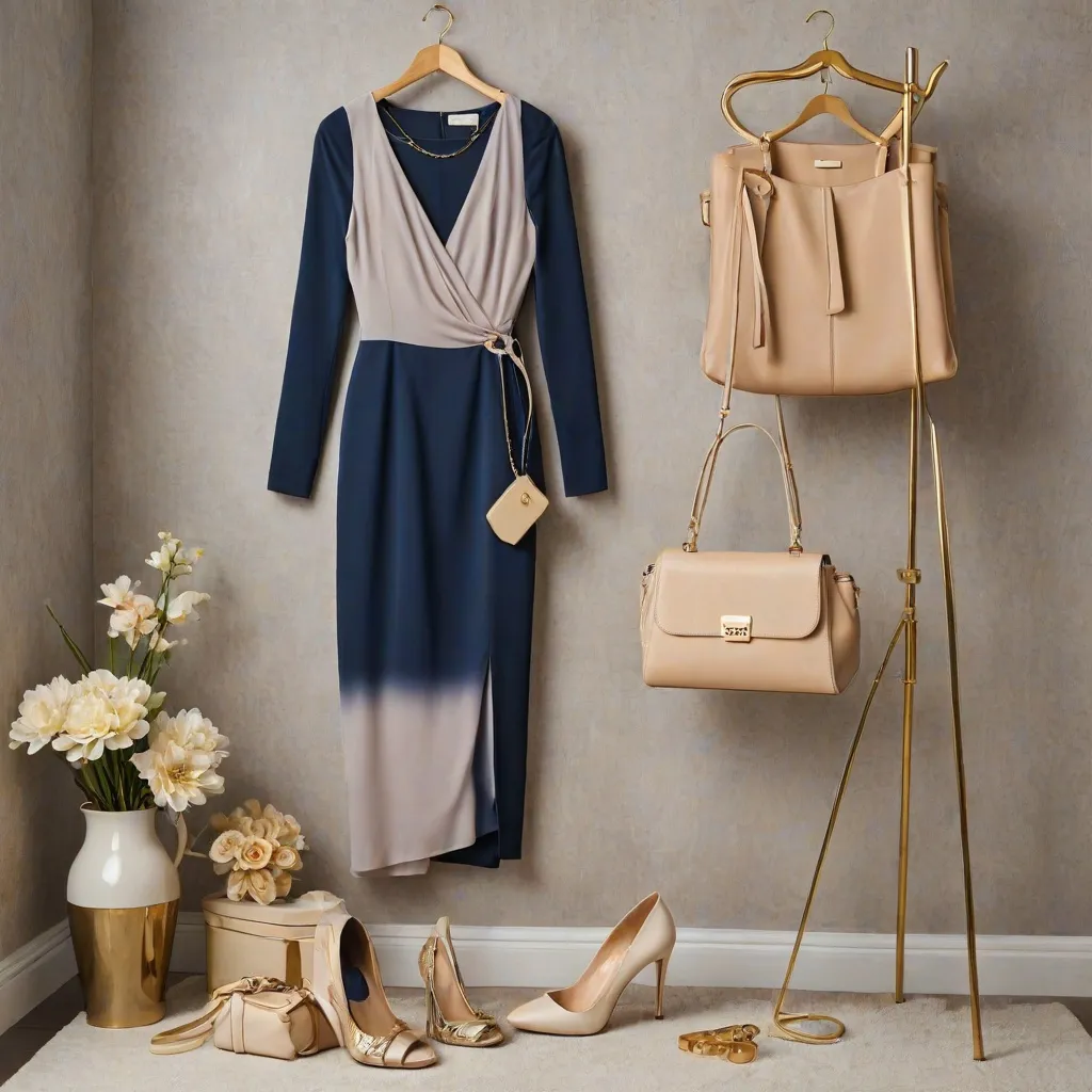 Jakie buty i torebkę dobrać do niebieskiej sukienki?