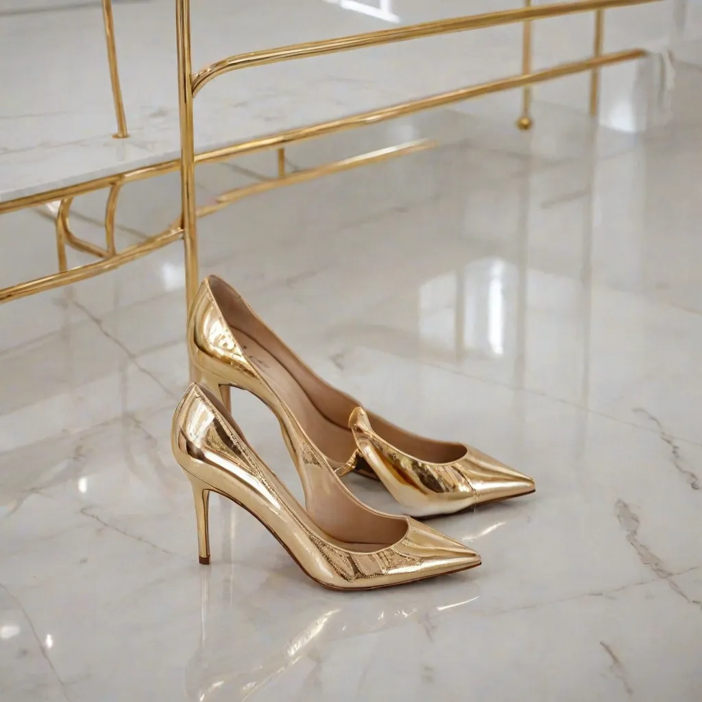 Jakie buty do złotej sukienki?