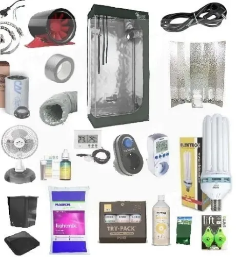 SET RR80 C80SH LUX CFL 250W DUAL 80x40x160H- Kompletny zestaw growbox do uprawy roślin